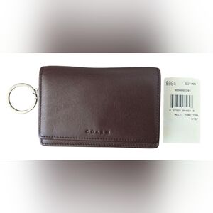 Vintage Coach Mahogany Bedford Multi-Function Purse Wallet 6994 EUC